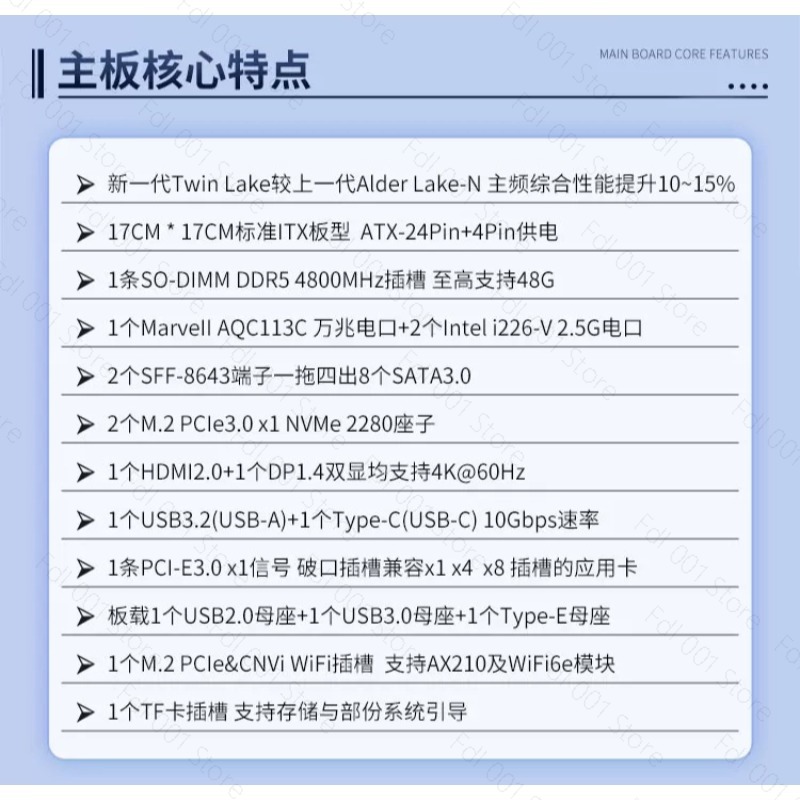 N150 8 Bay 10GbE NAS Motherboa - đánh giá và giá Mini Itx Dual 2.5G Nas Motherboard